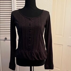 Chic Black Button-Down Women's Shirt